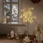Árbol de Navidad LED blanco cálido sauce interior exterior 1,2m de vidaXL, Arboles de navidad - Ref: Foro24-328672, Precio: 3...