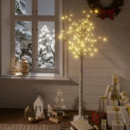 Warm white LED Christmas tree willow indoor outdoor 1.5m by vidaXL, Christmas trees - Ref: Foro24-328676, Price: 43,41 €, Dis...