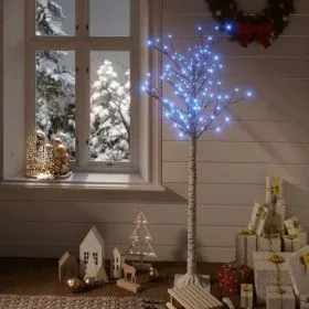 Weidenblauer LED-Weidenbaum für den Innen- und Außenbereich, 1,5 m von vidaXL, Weihnachtsbäume - Ref: Foro24-328678, Preis: 3...