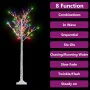 Árbol de Navidad LED de colores sauce interior exterior 1,5 m de vidaXL, Arboles de navidad - Ref: Foro24-328679, Precio: 56,...