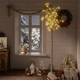 Warm white LED Christmas tree willow indoor outdoor 2.2m by vidaXL, Christmas trees - Ref: Foro24-328684, Price: 52,30 €, Dis...