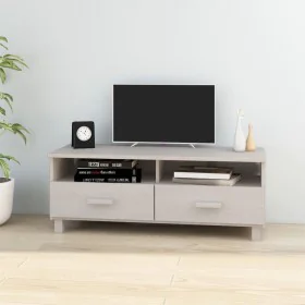 HAMAR TV cabinet solid white pine wood 106x40x40 cm by vidaXL, TV Furniture - Ref: Foro24-340469, Price: 92,53 €, Discount: %