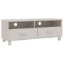 Mueble de TV HAMAR madera maciza de pino blanco 106x40x40 cm de vidaXL, Muebles TV - Ref: Foro24-340469, Precio: 92,53 €, Des...