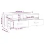 Mueble de TV HAMAR madera maciza de pino blanco 106x40x40 cm de vidaXL, Muebles TV - Ref: Foro24-340469, Precio: 92,53 €, Des...