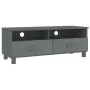 HAMAR TV cabinet solid dark gray pine wood 106x40x40 cm by vidaXL, TV Furniture - Ref: Foro24-340470, Price: 92,34 €, Discoun...