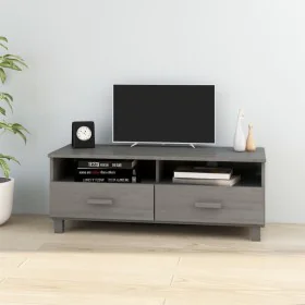 TV-Möbel HAMAR Massivholz Kiefer hellgrau 106x40x40 cm von vidaXL, TV-Möbel - Ref: Foro24-340471, Preis: 92,34 €, Rabatt: %