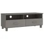 TV-Möbel HAMAR Massivholz Kiefer hellgrau 106x40x40 cm von vidaXL, TV-Möbel - Ref: Foro24-340471, Preis: 92,34 €, Rabatt: %
