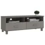 TV-Möbel HAMAR Massivholz Kiefer hellgrau 106x40x40 cm von vidaXL, TV-Möbel - Ref: Foro24-340471, Preis: 92,34 €, Rabatt: %