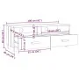 TV-Möbel HAMAR Massivholz Kiefer hellgrau 106x40x40 cm von vidaXL, TV-Möbel - Ref: Foro24-340471, Preis: 92,34 €, Rabatt: %
