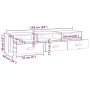 HAMAR TV cabinet solid pine wood honey brown 158x40x40 cm by vidaXL, TV Furniture - Ref: Foro24-340472, Price: 133,33 €, Disc...