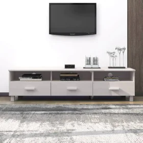 TV-Möbel HAMAR aus massivem weißem Kiefernholz 158x40x40 cm von vidaXL, TV-Möbel - Ref: Foro24-340473, Preis: 110,40 €, Rabat...