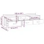 HAMAR TV-Schrank aus massivem dunkelgrauem Kiefernholz 158x40x40 cm von vidaXL, TV-Möbel - Ref: Foro24-340474, Preis: 110,63 ...