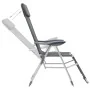 Klappbare Campingstühle mit Fußstütze 2 Stück Textilene grau von vidaXL, Gartenstühle - Ref: Foro24-360145, Preis: 175,05 €, ...