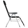 Klappbare Campingstühle mit Fußstütze, 2 Stück, Textilene schwarz von vidaXL, Gartenstühle - Ref: Foro24-360146, Preis: 175,8...