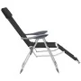Klappbare Campingstühle mit Fußstütze, 2 Stück, Textilene schwarz von vidaXL, Gartenstühle - Ref: Foro24-360146, Preis: 175,8...