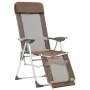 Faltbare Campingstühle mit Fußstütze 2 Stück Textilene Braun von vidaXL, Gartenstühle - Ref: Foro24-360148, Preis: 148,19 €, ...