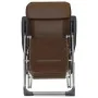 Folding camping chairs with footrest 2 pcs brown textilene by vidaXL, Garden chairs - Ref: Foro24-360148, Price: 148,19 €, Di...