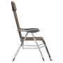 Faltbare Campingstühle mit Fußstütze 2 Stück Textilene Braun von vidaXL, Gartenstühle - Ref: Foro24-360148, Preis: 148,19 €, ...