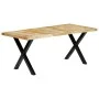 Esstisch aus massivem Mangoholz, 180 x 90 x 76 cm von vidaXL, Küchen- und Esstische - Ref: Foro24-283780, Preis: 427,03 €, Ra...