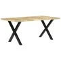 Esstisch aus massivem Mangoholz, 180 x 90 x 76 cm von vidaXL, Küchen- und Esstische - Ref: Foro24-283780, Preis: 427,03 €, Ra...