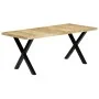 Esstisch aus massivem Mangoholz, 180 x 90 x 76 cm von vidaXL, Küchen- und Esstische - Ref: Foro24-283780, Preis: 427,03 €, Ra...