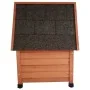 @Pet Casa de exterior para gatos madera marrón 57x45x43 cm de @Pet, Mobiliario para gatos - Ref: Foro24-430687, Precio: 71,79...