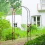 Nature -Gartenbogen aus schwarzem Metall, 100 x 37 x 230 cm von Nature, Pergolen, Bögen und Gartenspaliere - Ref: Foro24-4346...