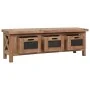 TV cabinet with 3 drawers solid mahogany wood 120x30x40 cm by vidaXL, TV Furniture - Ref: Foro24-283913, Price: 211,13 €, Dis...