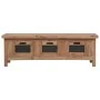 TV cabinet with 3 drawers solid mahogany wood 120x30x40 cm by vidaXL, TV Furniture - Ref: Foro24-283913, Price: 211,13 €, Dis...