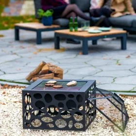 RedFire Black Mikor Fire Pit with Grill by RedFire, Chimneys - Ref: Foro24-441229, Price: 180,97 €, Discount: %