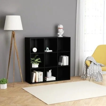 Estantería madera de ingeniería negro 98x29x97,5 cm de vidaXL, Librerías y estanterías - Ref: Foro24-801126, Precio: 75,60 €,...