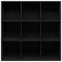 Black engineered wood shelf 98x29x97.5 cm by vidaXL, Bookcases and shelves - Ref: Foro24-801126, Price: 76,57 €, Discount: %