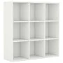 White engineered wood shelf 98x29x97.5 cm by vidaXL, Bookcases and shelves - Ref: Foro24-801125, Price: 78,23 €, Discount: %