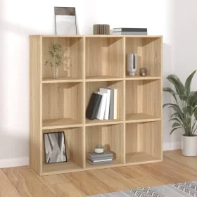 Sonoma oak engineered wood shelf 98x29x97.5 cm by vidaXL, Bookcases and shelves - Ref: Foro24-801128, Price: 89,06 €, Discoun...