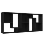 Black plywood bookcase shelf 67x24x161 cm by vidaXL, Bookcases and shelves - Ref: Foro24-801878, Price: 64,93 €, Discount: %