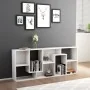 Bücherregal aus weißem Sperrholz, 67 x 24 x 161 cm von vidaXL, Bücherregale und Regale - Ref: Foro24-801877, Preis: 74,37 €, ...