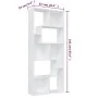 White plywood bookcase shelf 67x24x161 cm by vidaXL, Bookcases and shelves - Ref: Foro24-801877, Price: 74,37 €, Discount: %