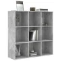Concrete gray engineered wood shelf 98x29x97.5 cm by vidaXL, Bookcases and shelves - Ref: Foro24-801129, Price: 79,13 €, Disc...