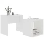 Couchtisch-Set aus weißem Sperrholz, 48 x 30 x 45 cm von vidaXL, Couchtisch - Ref: Foro24-802885, Preis: 34,80 €, Rabatt: %