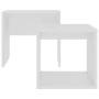 Couchtisch-Set aus weißem Sperrholz, 48 x 30 x 45 cm von vidaXL, Couchtisch - Ref: Foro24-802885, Preis: 34,80 €, Rabatt: %