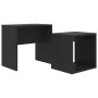 Set von Couchtischen aus schwarzem Sperrholz 48x30x45cm von vidaXL, Couchtisch - Ref: Foro24-802886, Preis: 34,27 €, Rabatt: %