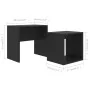 Set von Couchtischen aus schwarzem Sperrholz 48x30x45cm von vidaXL, Couchtisch - Ref: Foro24-802886, Preis: 34,27 €, Rabatt: %