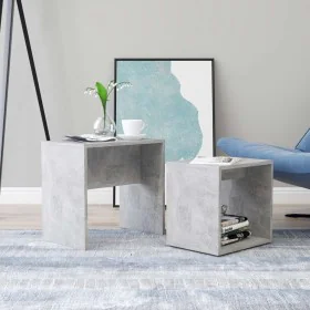 Set of concrete gray plywood coffee tables 48x30x45cm by vidaXL, Coffee table - Ref: Foro24-802889, Price: 39,88 €, Discount: %
