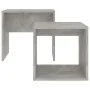 Juego de mesas de centro contrachapada gris hormigón 48x30x45cm de vidaXL, Mesas de centro - Ref: Foro24-802889, Precio: 39,8...