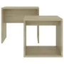 Set of oak-colored plywood coffee tables 48x30x45cm by vidaXL, Coffee table - Ref: Foro24-802888, Price: 33,88 €, Discount: %