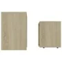 Set of oak-colored plywood coffee tables 48x30x45cm by vidaXL, Coffee table - Ref: Foro24-802888, Price: 33,88 €, Discount: %