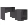 Glossy gray plywood center table set 48x30x45 cm by vidaXL, Coffee table - Ref: Foro24-802893, Price: 30,42 €, Discount: %