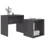 Glossy gray plywood center table set 48x30x45 cm by vidaXL, Coffee table - Ref: Foro24-802893, Price: 30,42 €, Discount: %