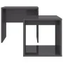 Glossy gray plywood center table set 48x30x45 cm by vidaXL, Coffee table - Ref: Foro24-802893, Price: 30,42 €, Discount: %