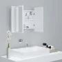 Badezimmerspiegelschrank mit LED-Licht aus weißem Acryl 60x12x45 cm von vidaXL, Badezimmerwaschtische - Ref: Foro24-804956, P...